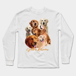 Golden Retriever Composite! Especially for Golden owners! Long Sleeve T-Shirt